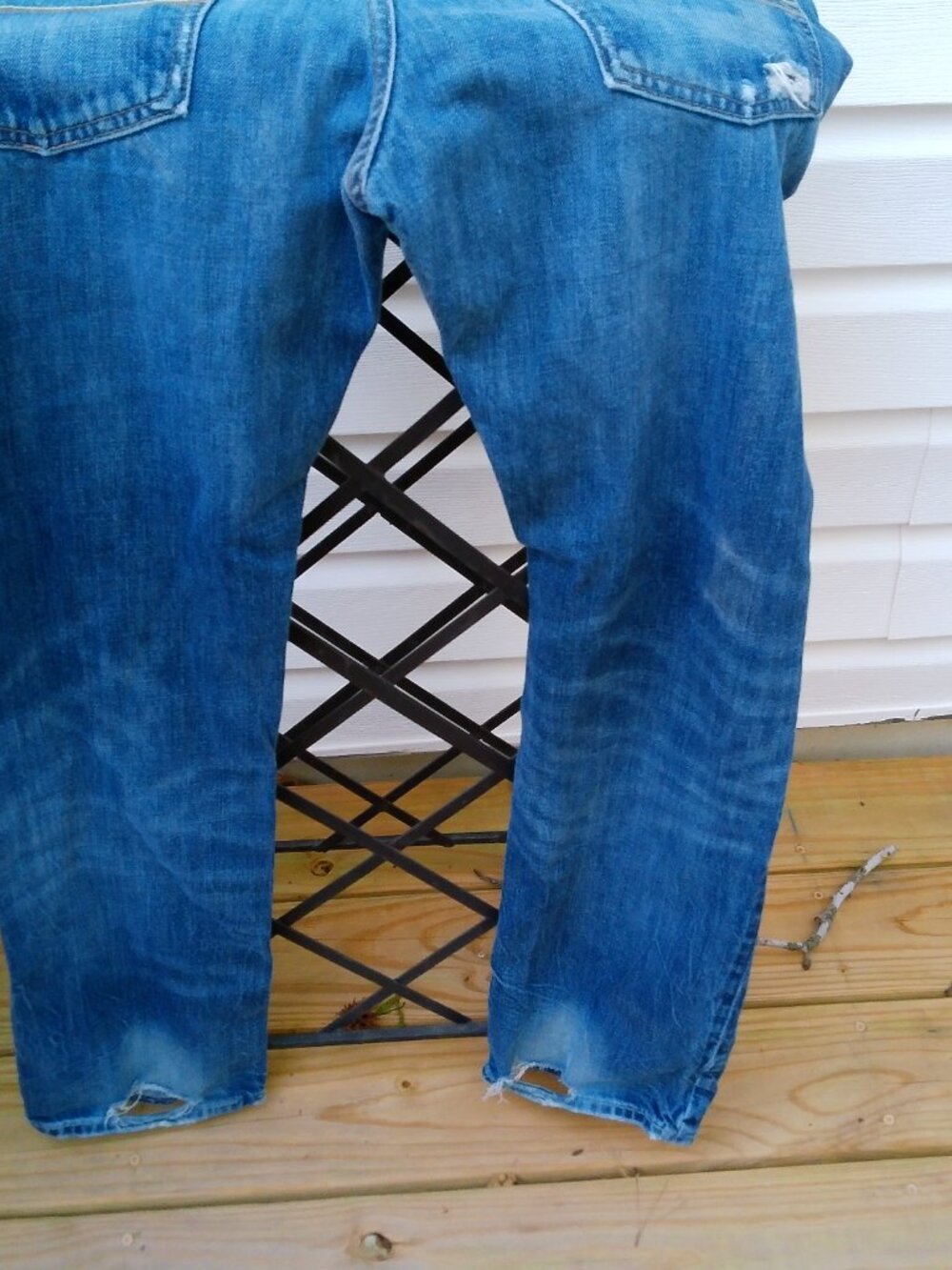 VINTAGE PAIR OF MENS ABERCROMBIE JEANS SIZE 32X32 GOOD SHAPE - Picture 6 of 11